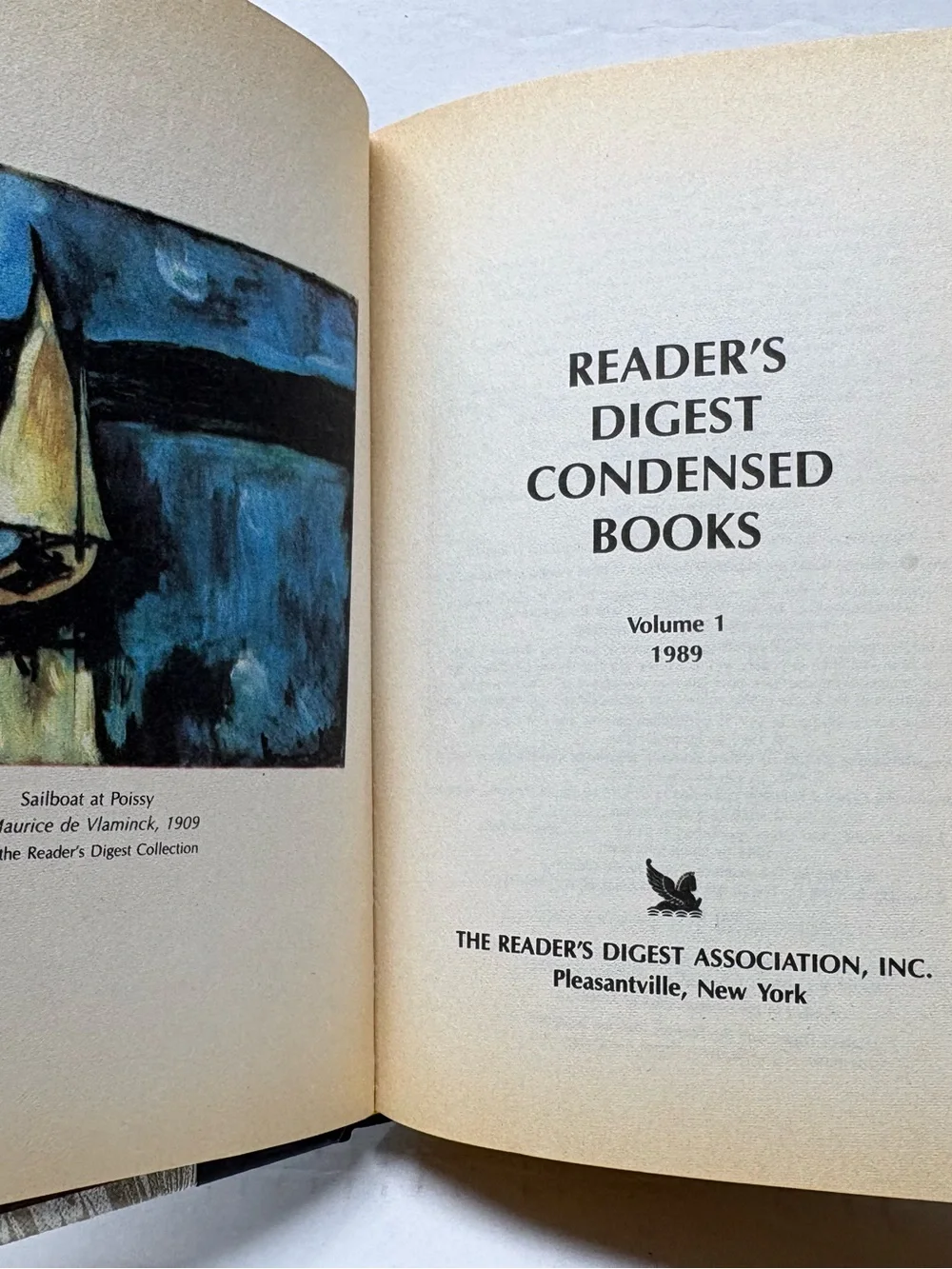 1989 Readers Digest Condensed Books Vol 1, 1st Edition